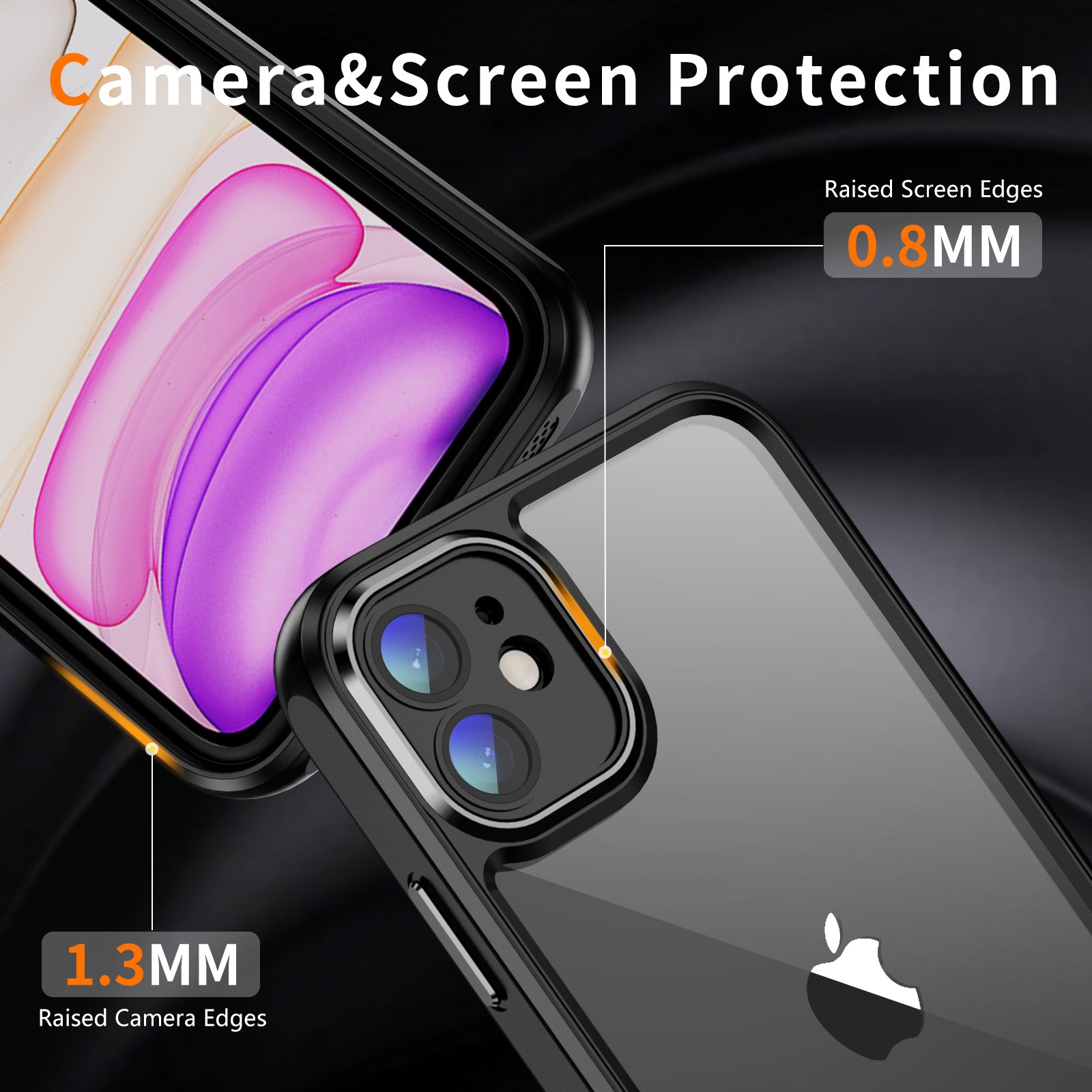 For iPhone 12 mini Acrylic+TPU Anti-Scratch Cover Clear Back Phone Case with Camera Lens Protector For iPhone 12 mini Acrylic+TPU Anti-Scratch Cover Clear Back Phone Case with Camera Lens Protector